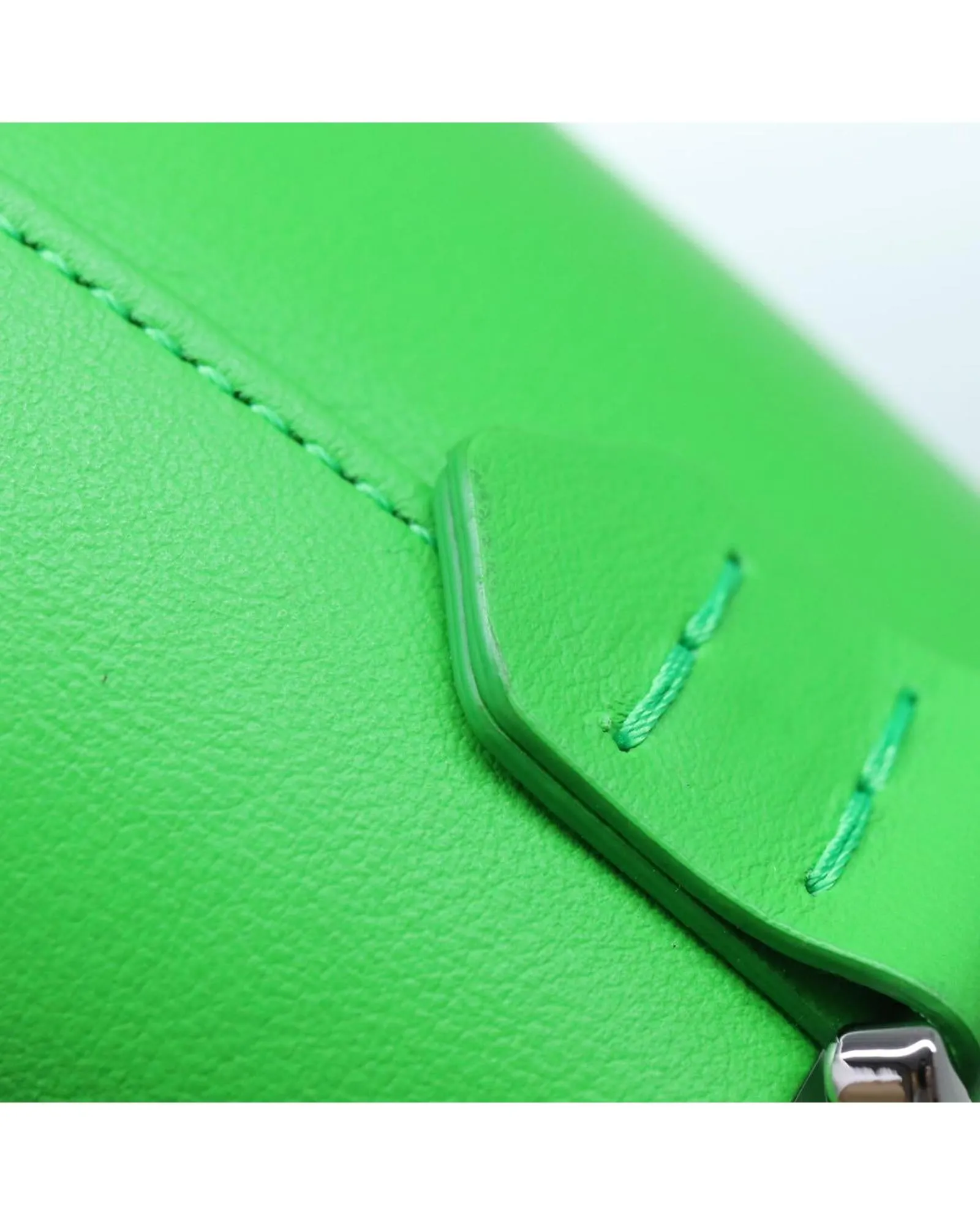 Green Leather Water Bottle Holder by Fendi