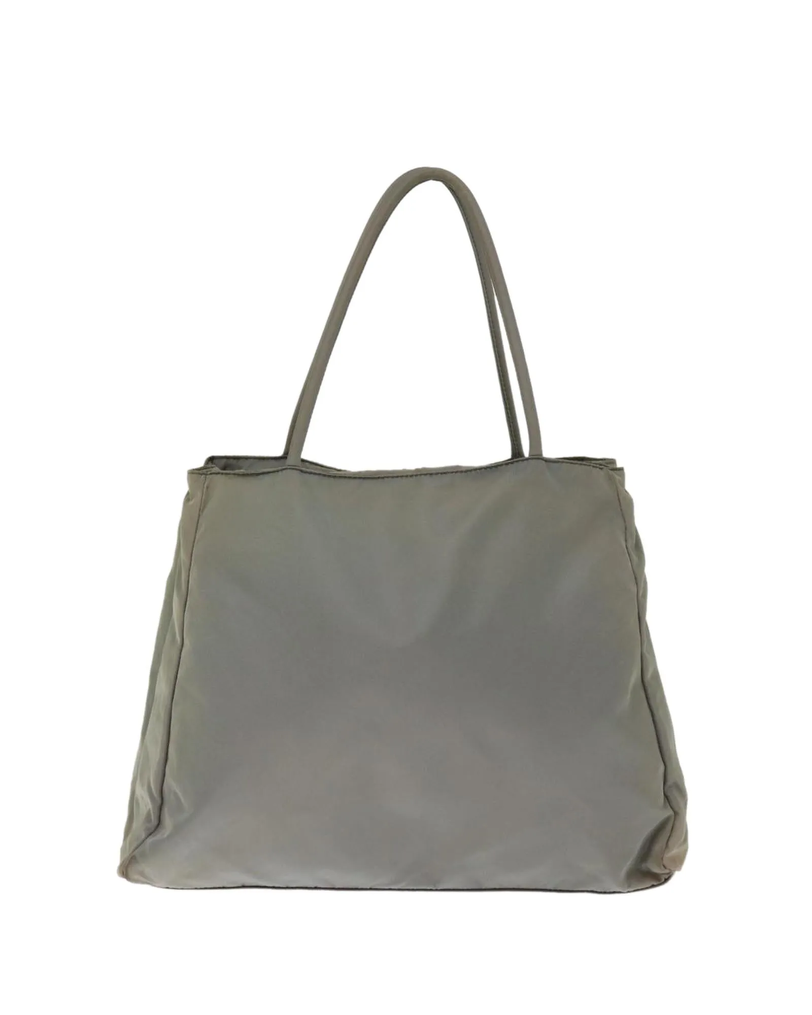 Green Nylon Tote Bag with Handles - Italian Made