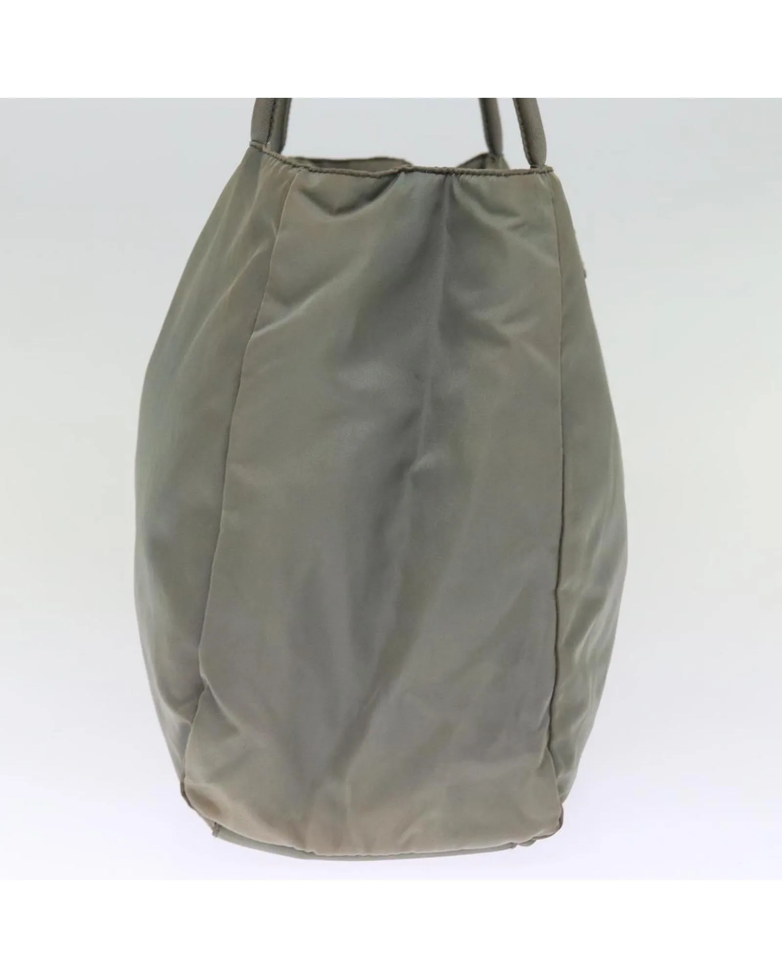 Green Nylon Tote Bag with Handles - Italian Made