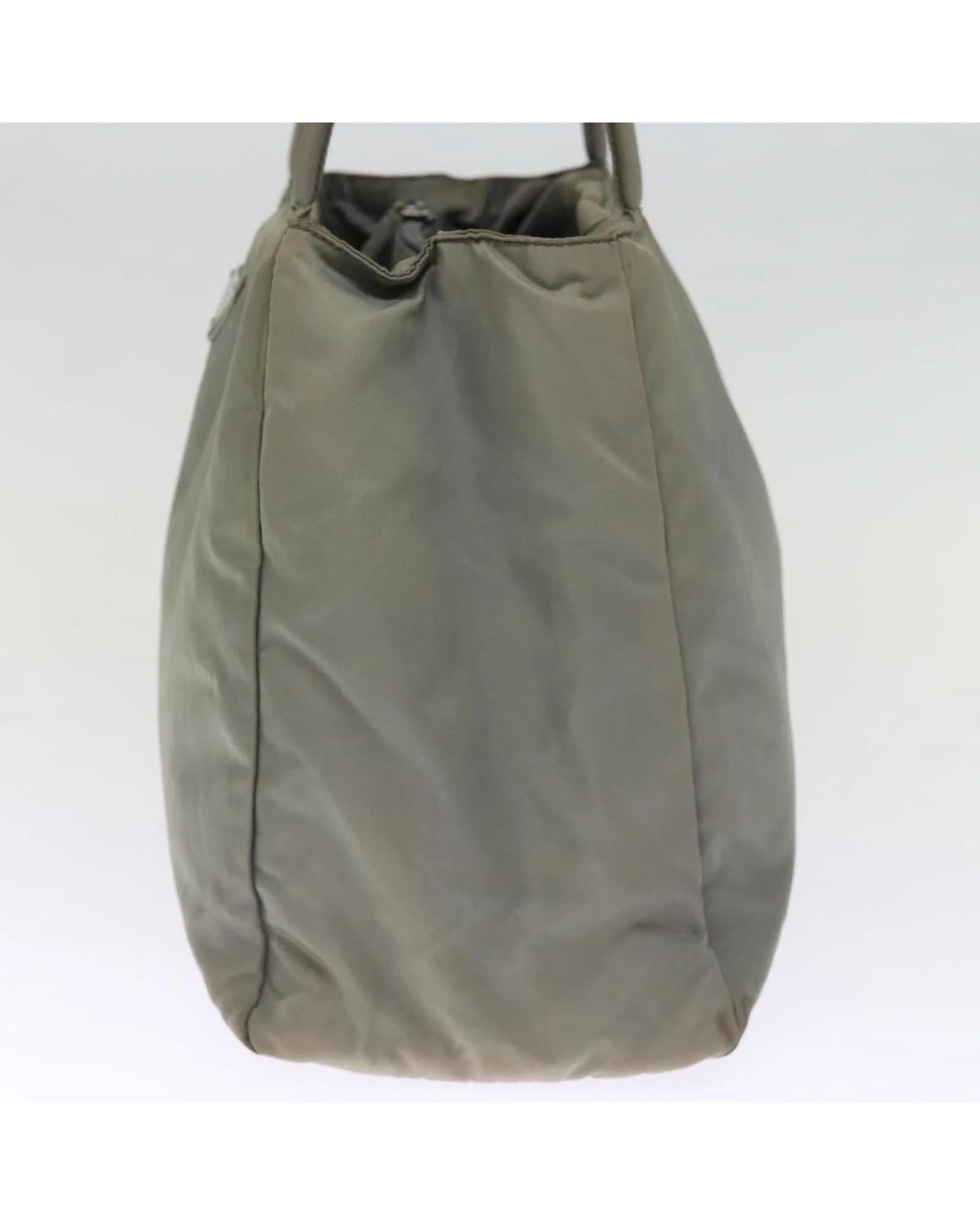 Green Nylon Tote Bag with Handles - Italian Made