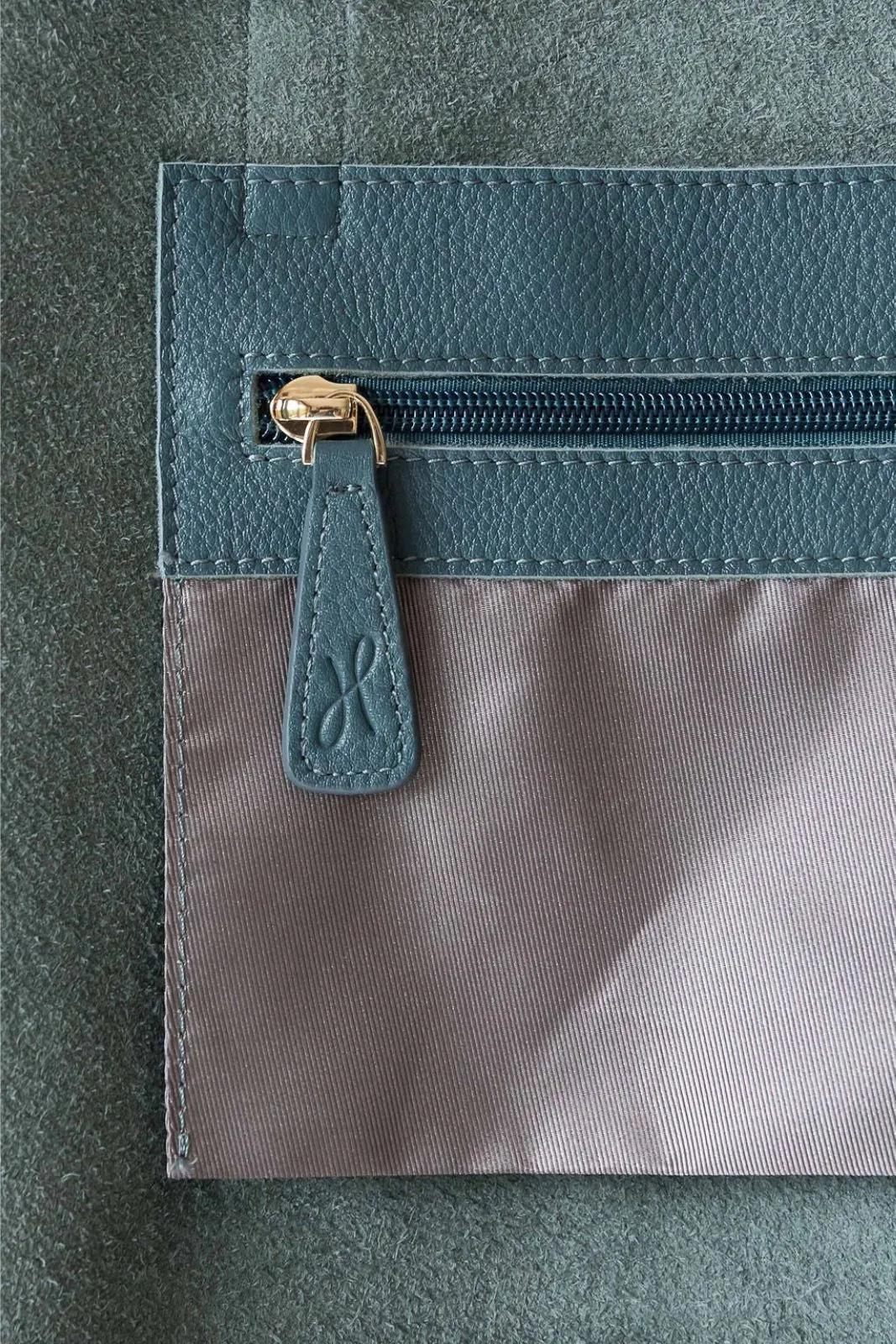 Hoopla Small Zip Up Tote - Teal