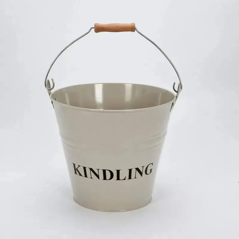 Inglenook ING009 Fireside Kindling Bucket - Cream