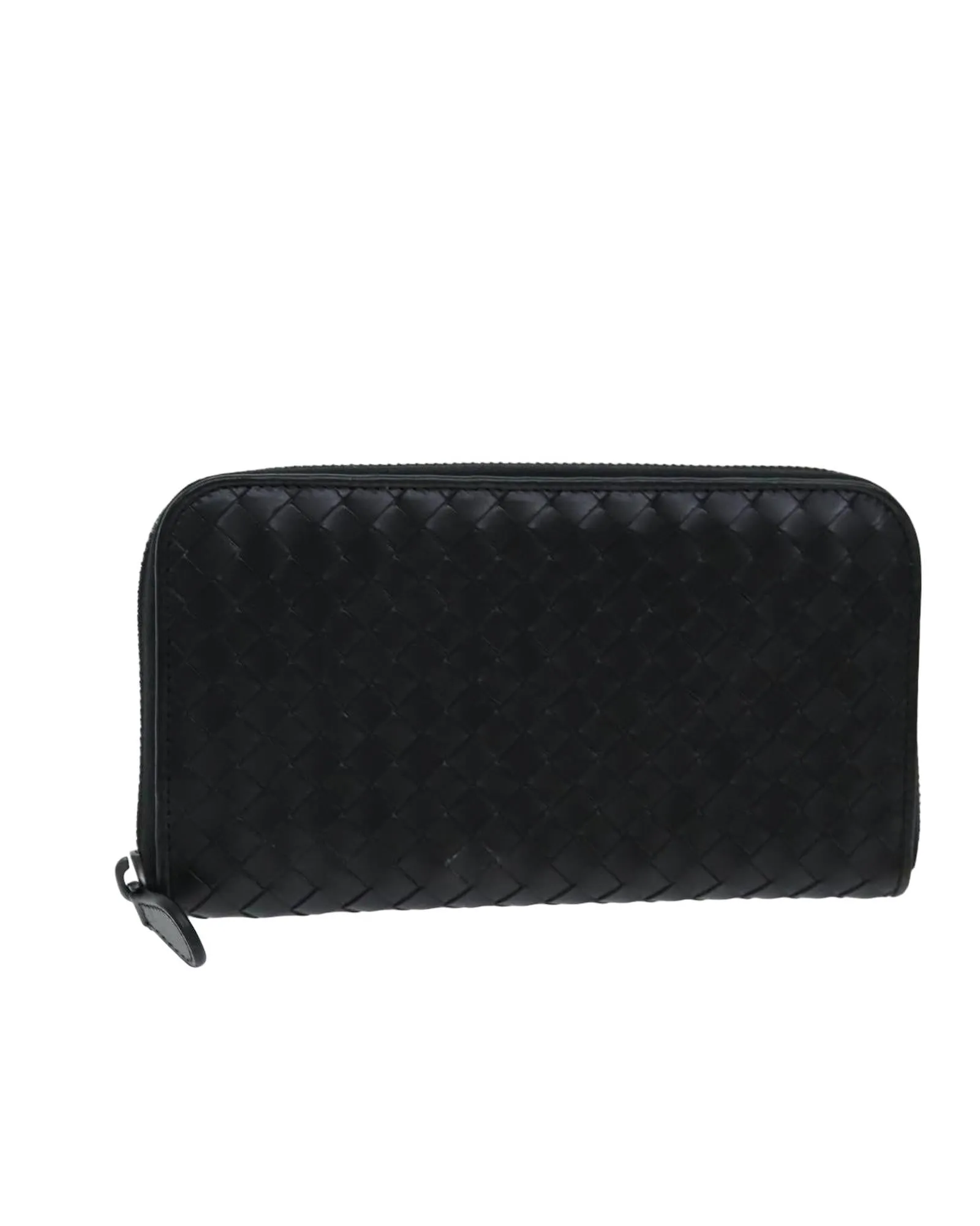 Intrecciato Leather Long Wallet with Dust Bag and Item Box