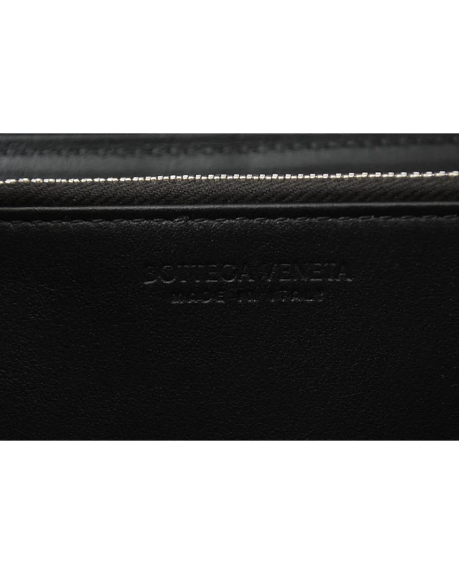 Intrecciato Leather Zip-Around Long Wallet