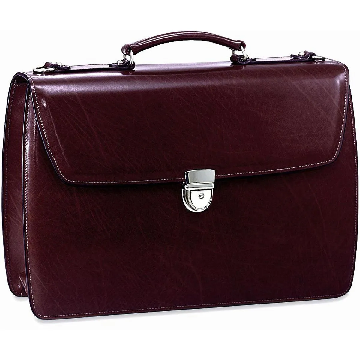 Jack Georges Elements Executive Leather Briefcase 4403