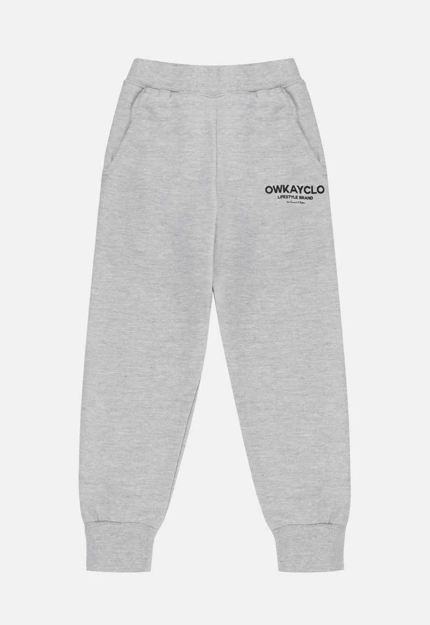 KIDS SWEATPANTS BRAND - GREY