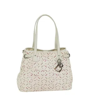 Lady Dior Cannage Coated Canvas Tote Bag with Charm