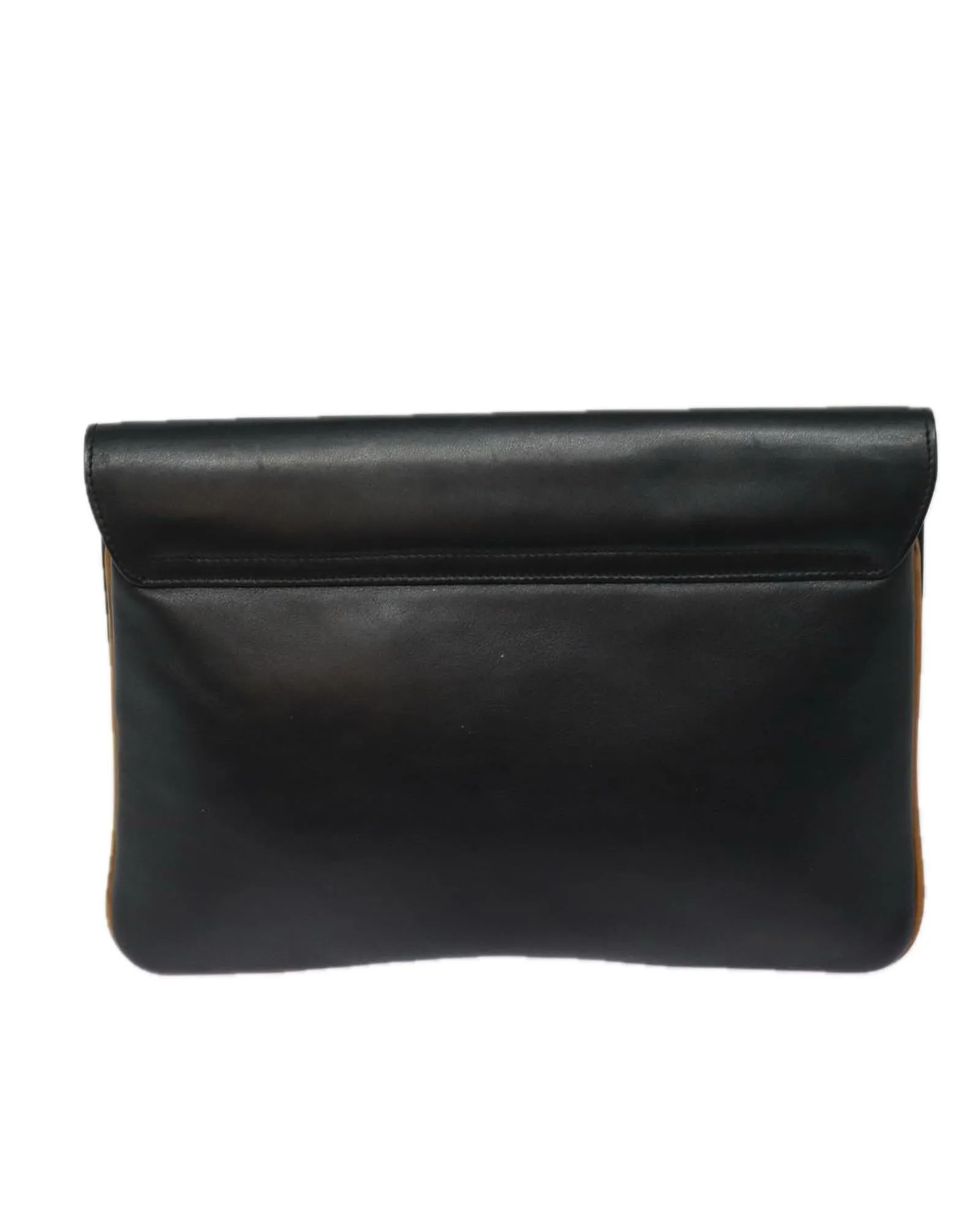 Leather Black Clutch Bag by Celine