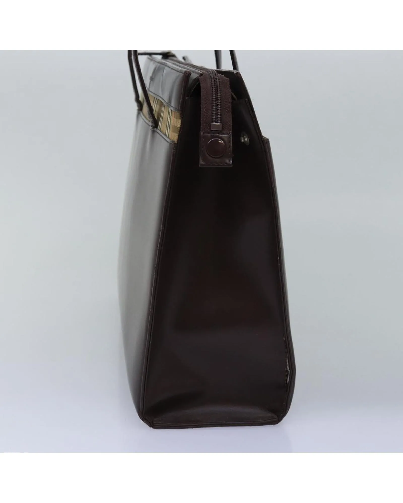 Leather Tote Bag with Handles and Minimalist Design