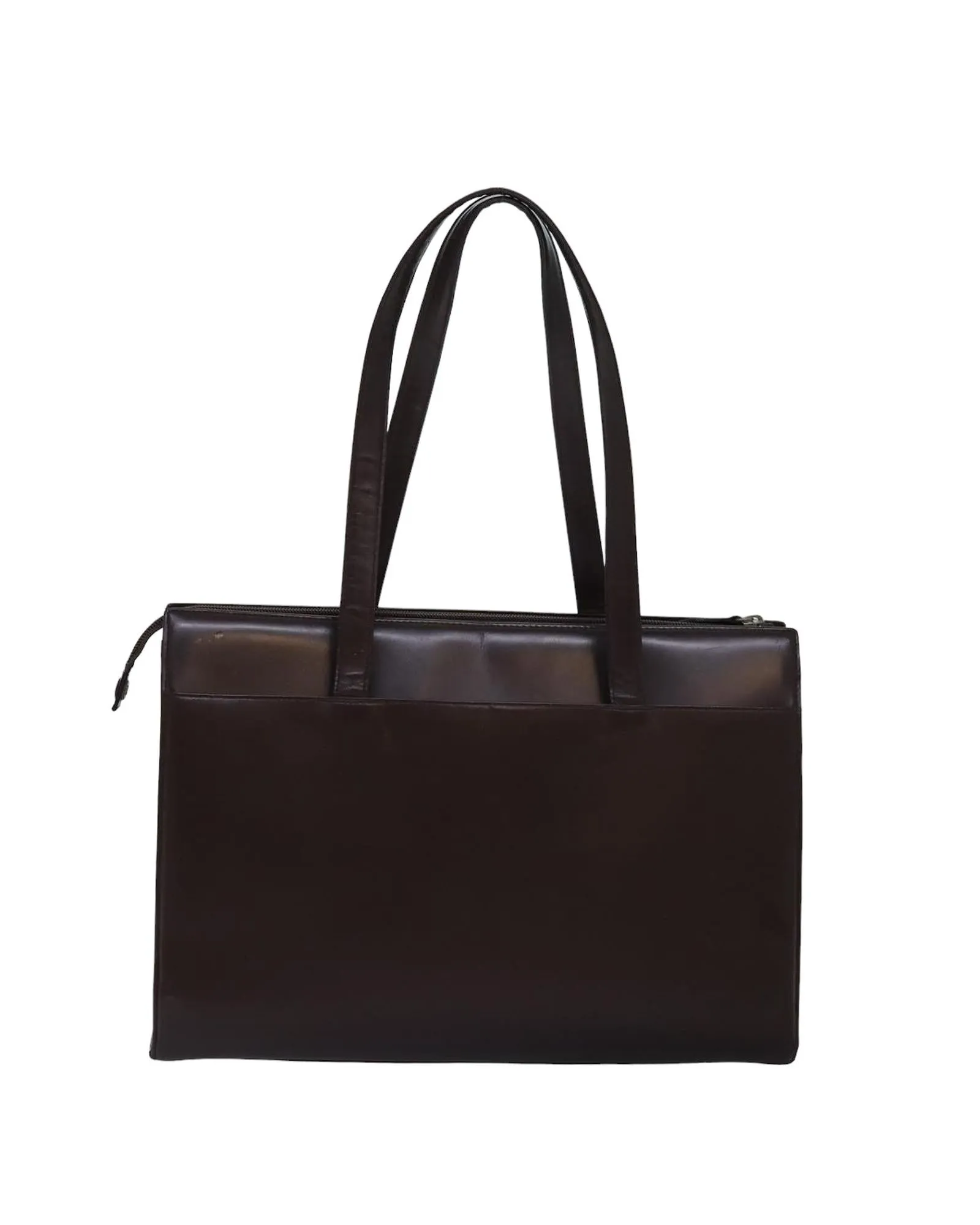 Leather Tote Bag with Handles and Minimalist Design