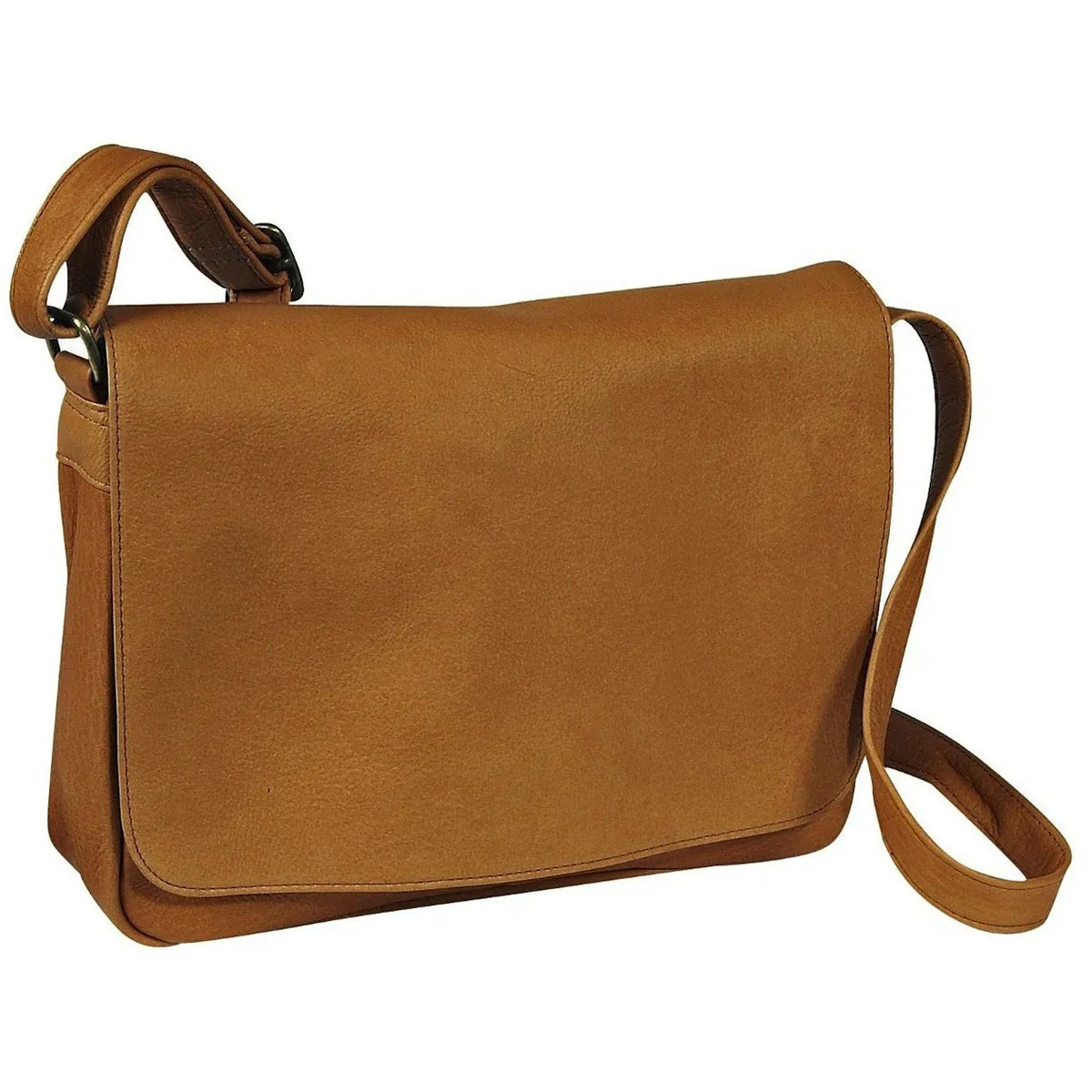 Ledonne Leather Full Flap Over Shoulder Bag