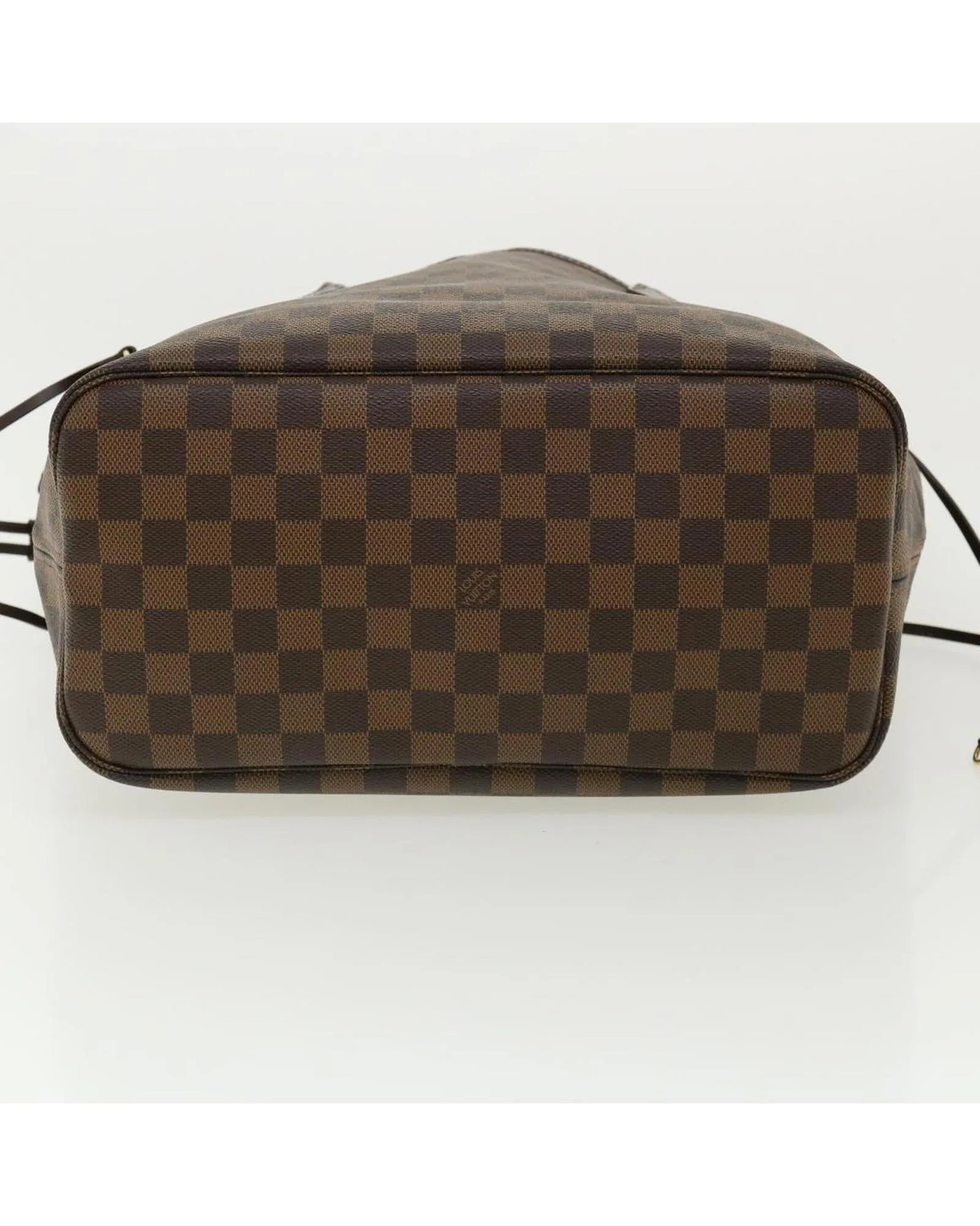 LOUIS VUITTON Damier Ebene Neverfull MM Tote Bag N51105 LV Auth