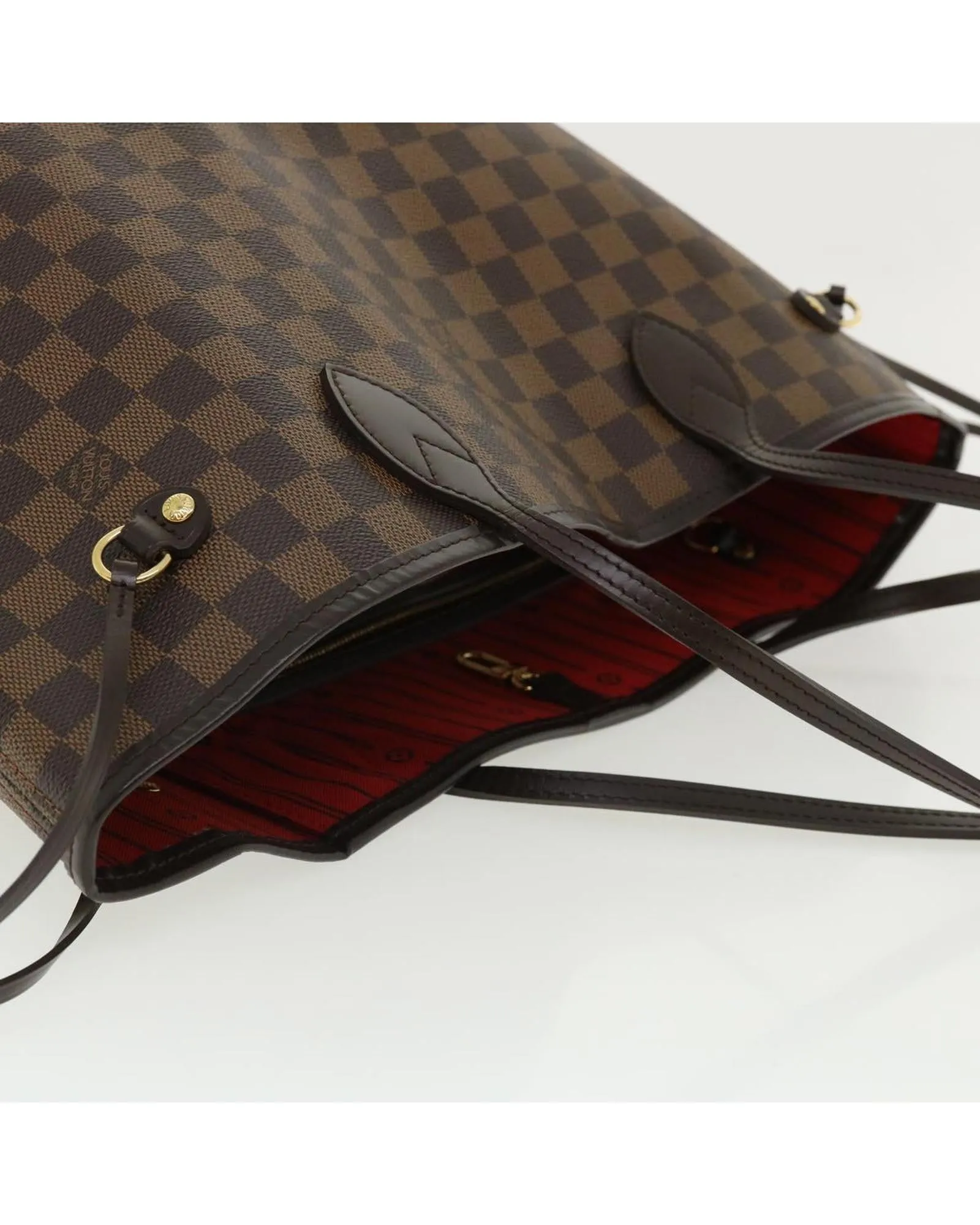 LOUIS VUITTON Damier Ebene Neverfull MM Tote Bag N51105 LV Auth