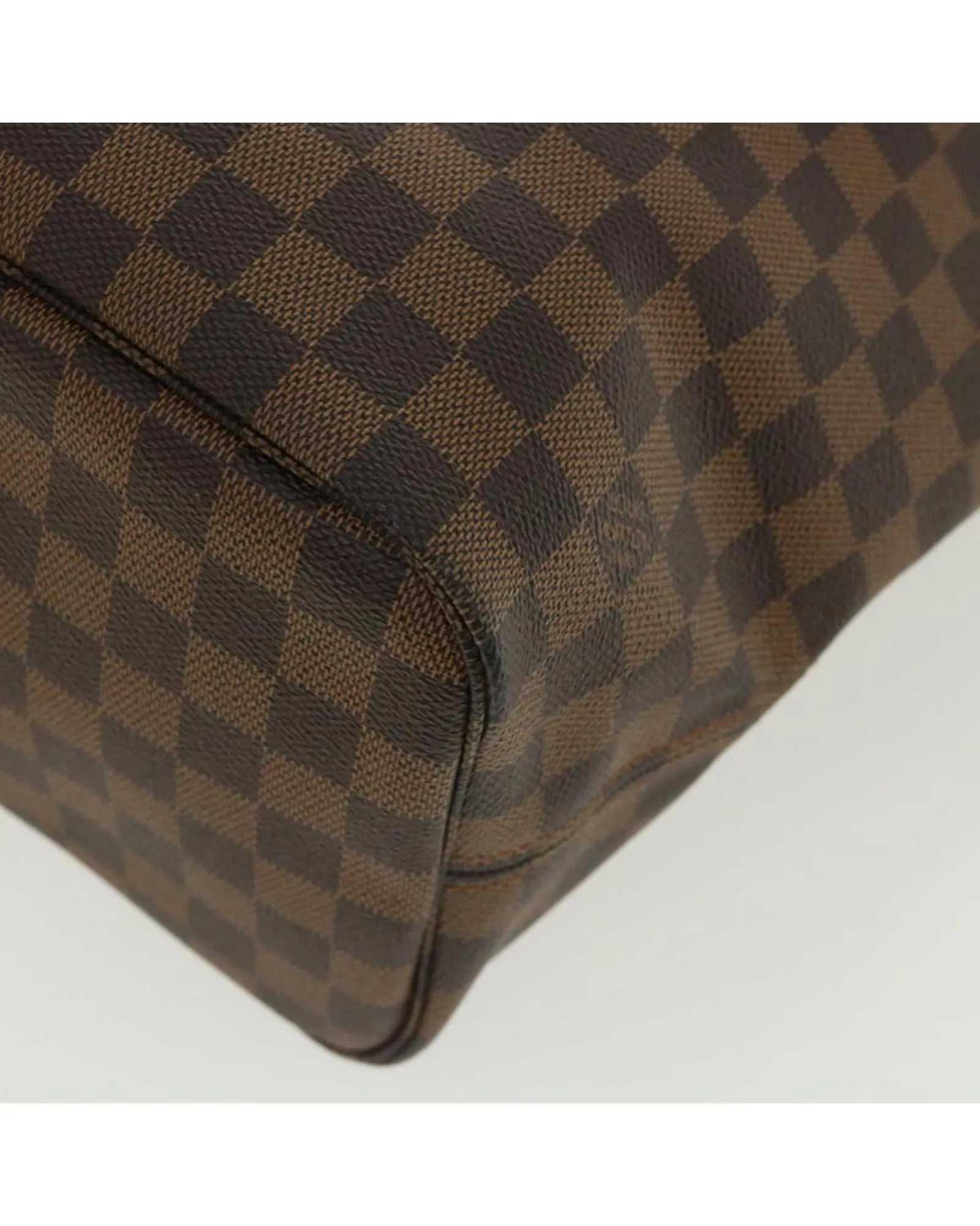 LOUIS VUITTON Damier Ebene Neverfull MM Tote Bag N51105 LV Auth