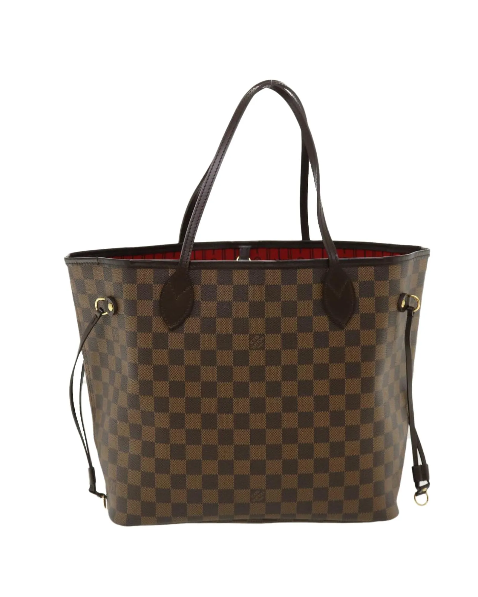 LOUIS VUITTON Damier Ebene Neverfull MM Tote Bag N51105 LV Auth