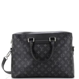 Louis Vuitton Odyssey Briefcase Monogram Eclipse Canvas