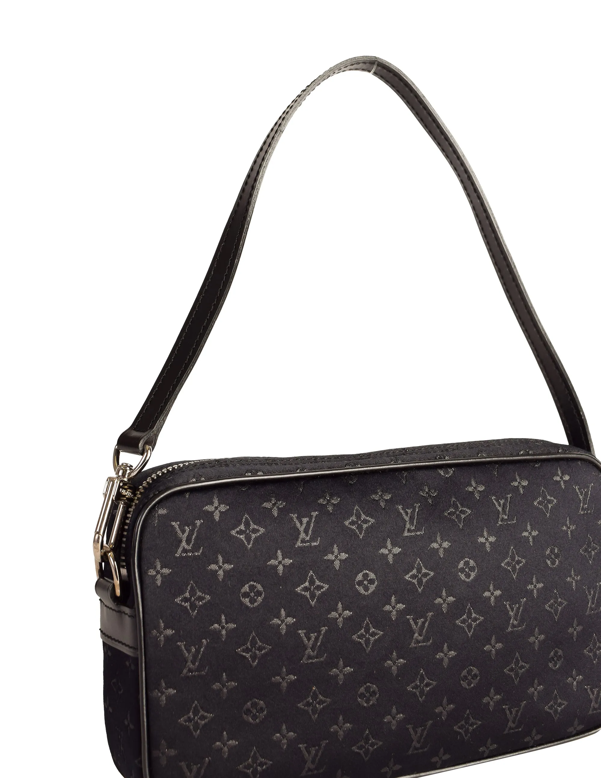 Louis Vuitton Vintage 2002 by Marc Jacobs Conte de Fees Black Monogram Satin Pochette Bag