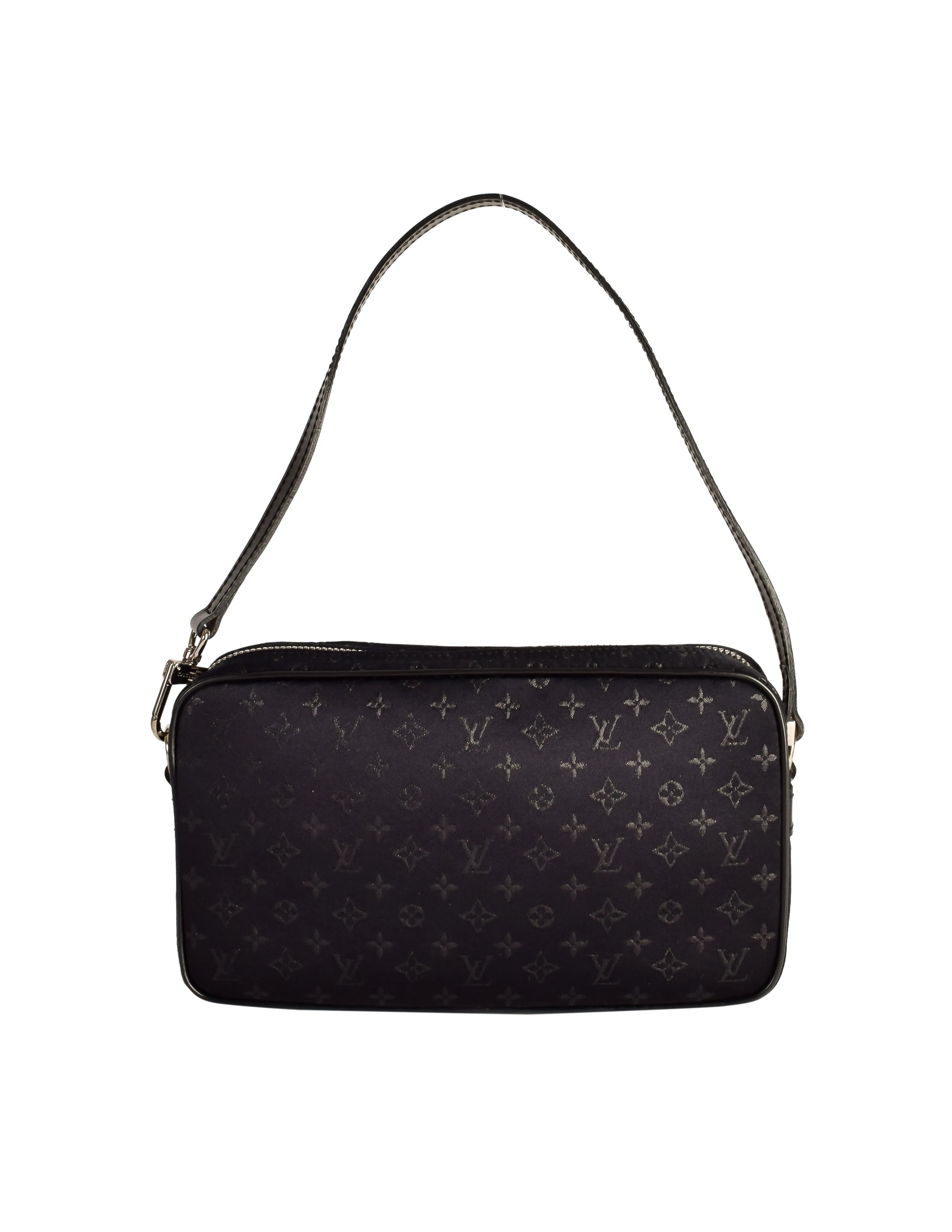 Louis Vuitton Vintage 2002 by Marc Jacobs Conte de Fees Black Monogram Satin Pochette Bag