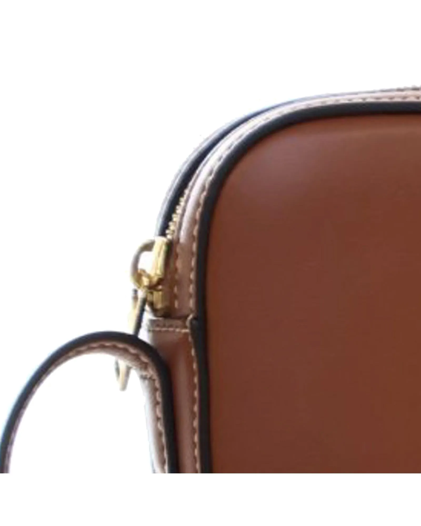 Mini Calfskin Camera Shoulder Bag with Adjustable Strap