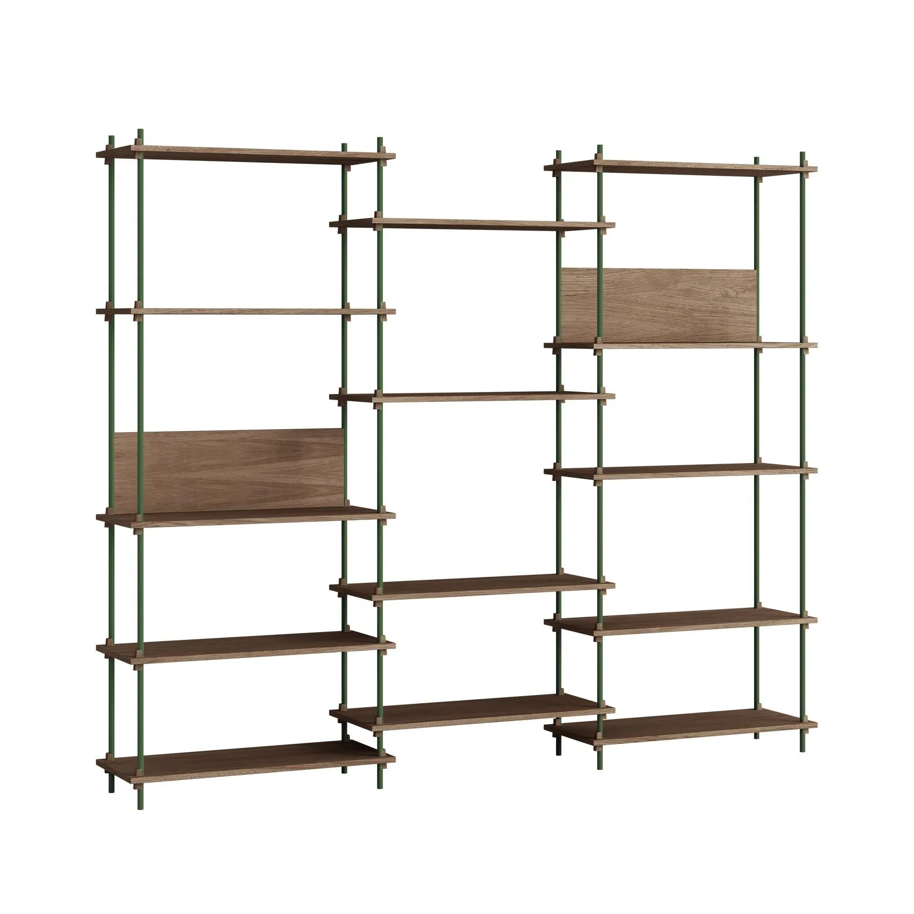 MOEBE triple shelving system with 2 L shelves