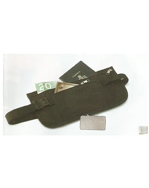 Money Belt (#164) Protects against pickpockets and electronic theft with RFID material.