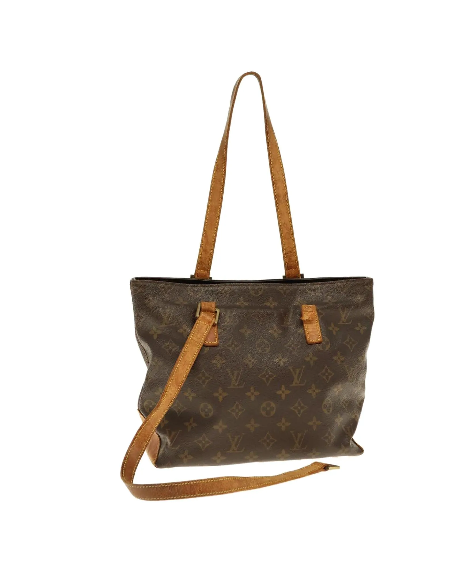 Monogram Canvas Cabas Piano Tote Bag with Shoulder Drop