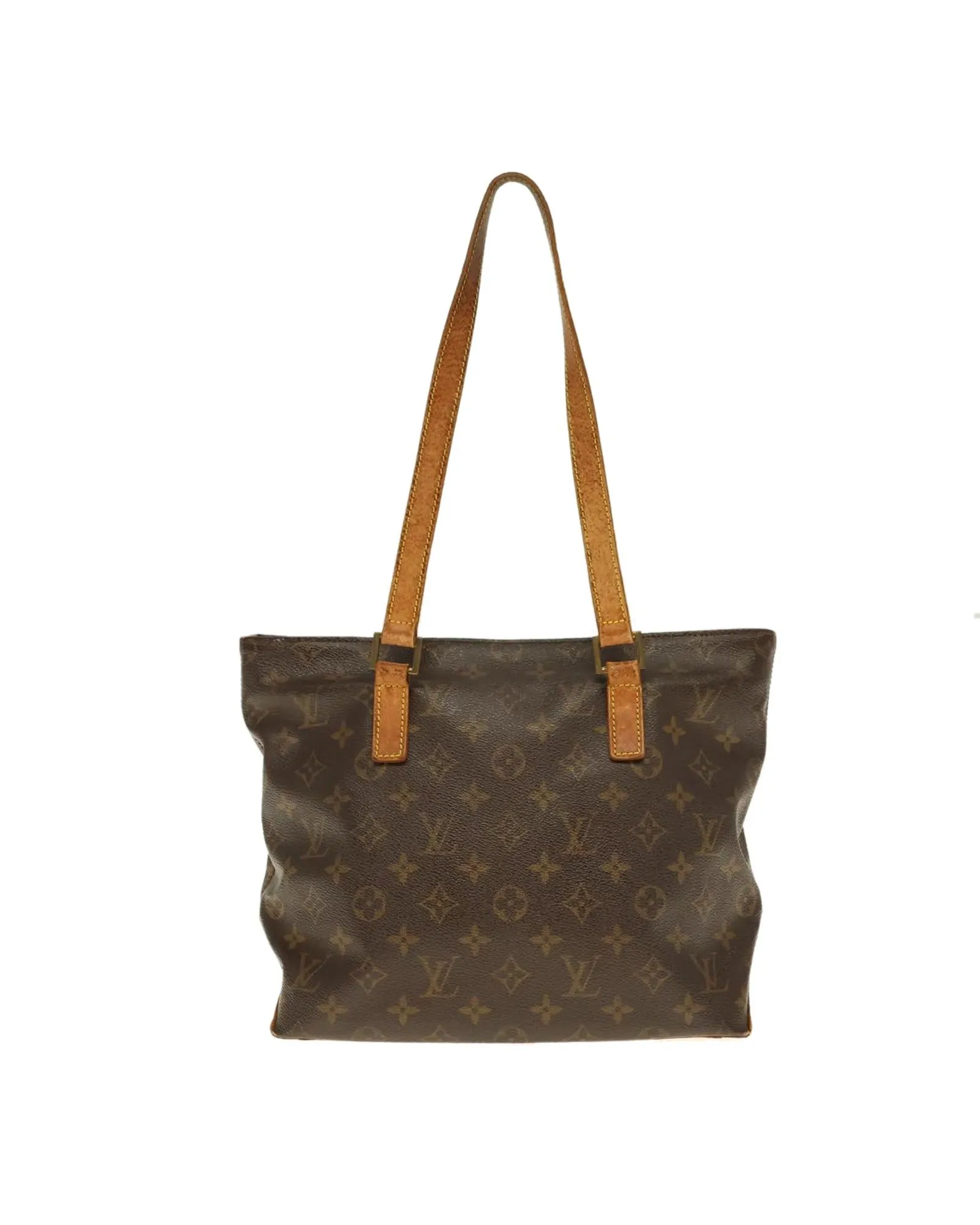 Monogram Canvas Cabas Piano Tote Bag with Shoulder Drop