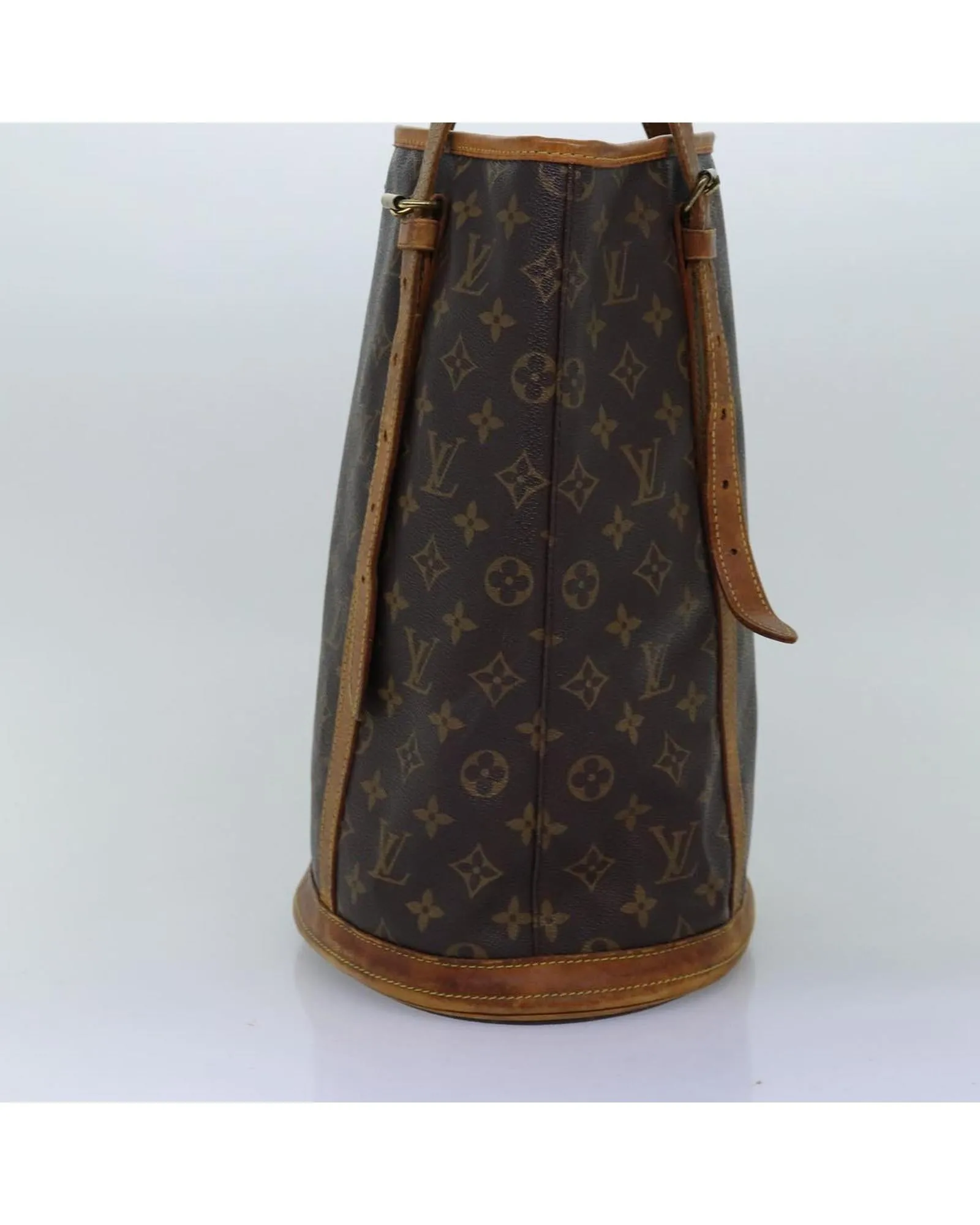 Monogram Shoulder Bag with Adjustable Strap - Authentic LV Bucket GM