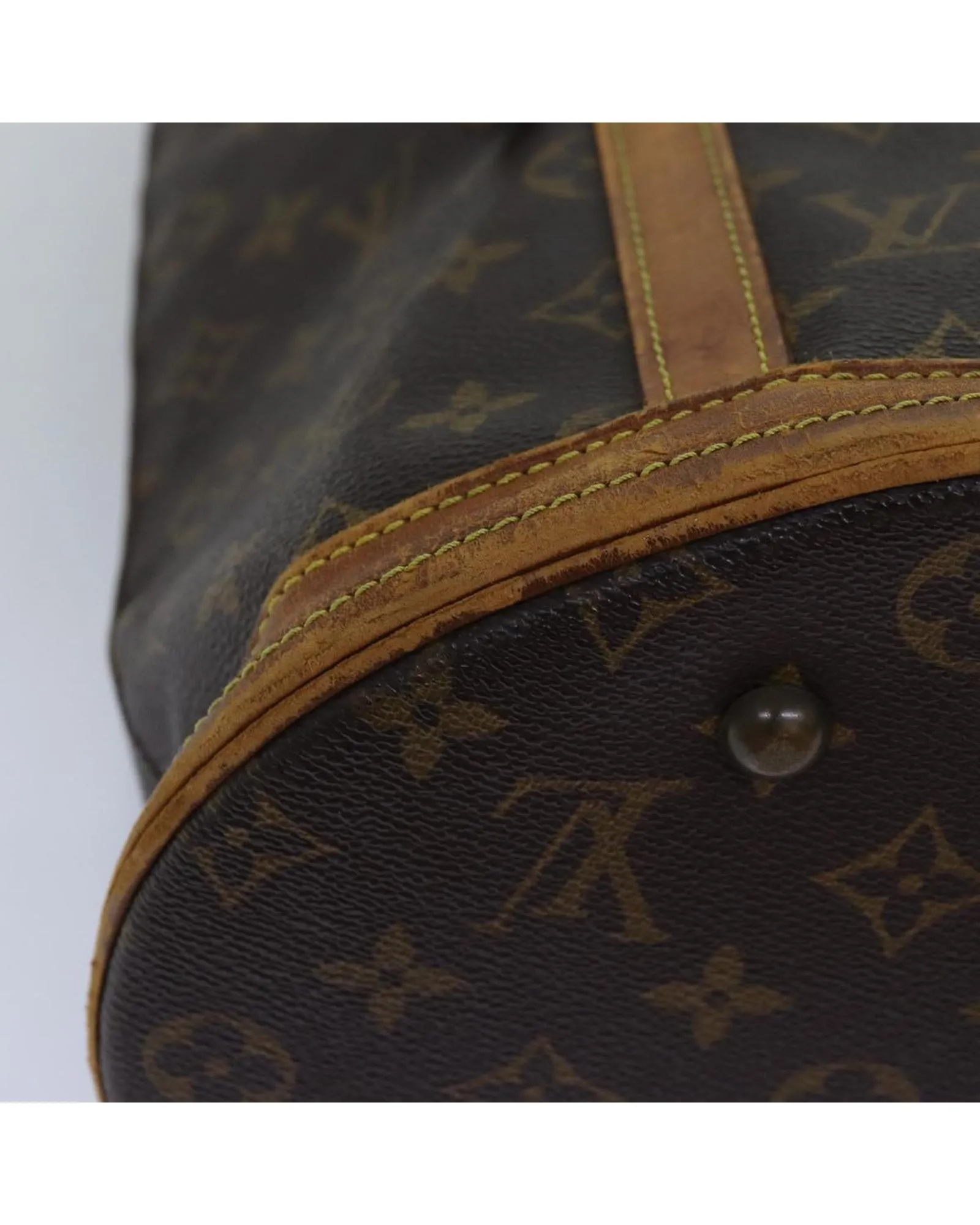 Monogram Shoulder Bag with Adjustable Strap - Authentic LV Bucket GM