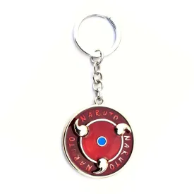 Naruto Anime | Sharingan Spinning Model A | Metal Keychain