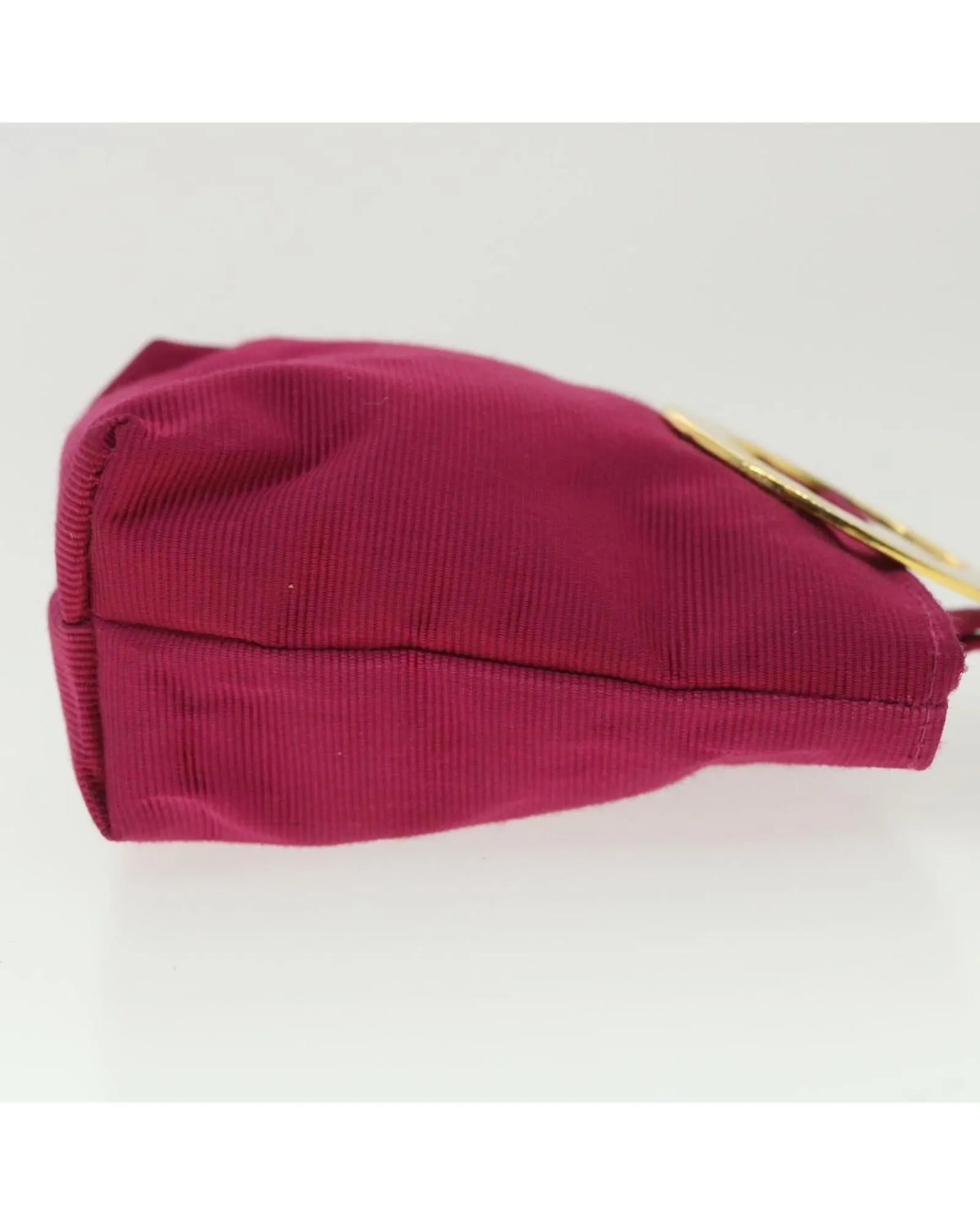 Nylon Logo Pouch in Red/Pink