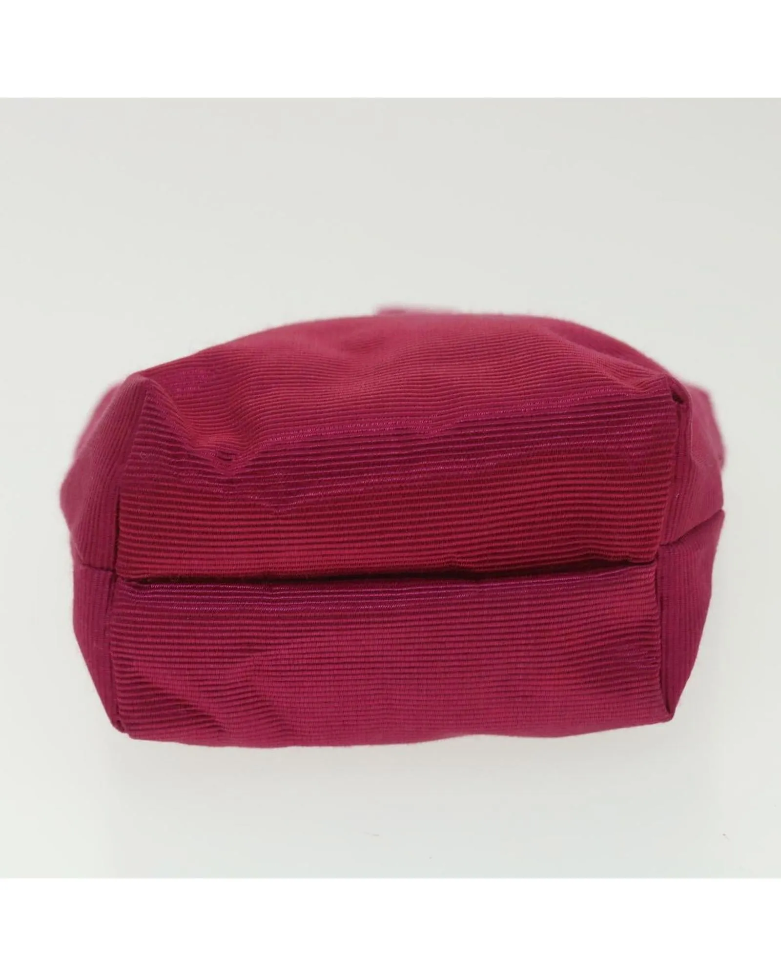 Nylon Logo Pouch in Red/Pink