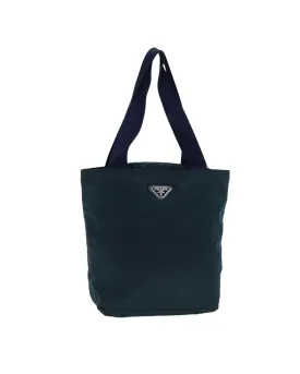 Nylon Tote Bag with Handle Drop and Interior Pockets