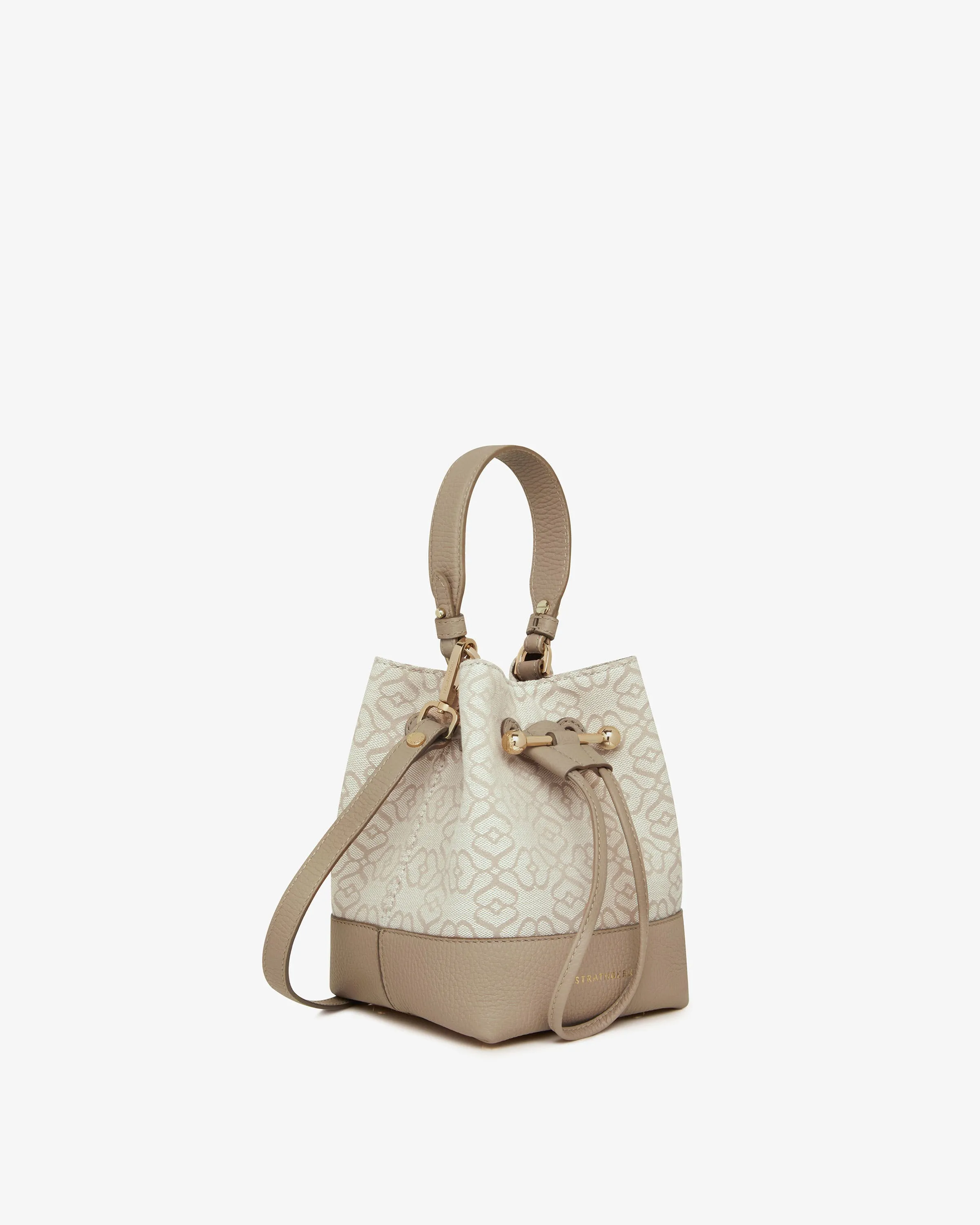 Osette - Monogram Jacquard/Leather Oat/Mushroom