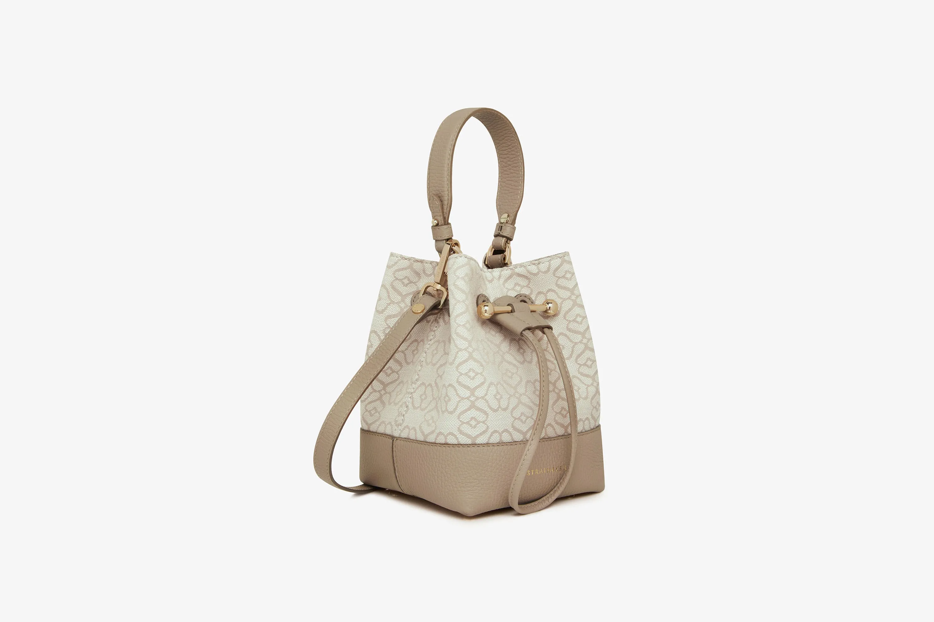 Osette - Monogram Jacquard/Leather Oat/Mushroom