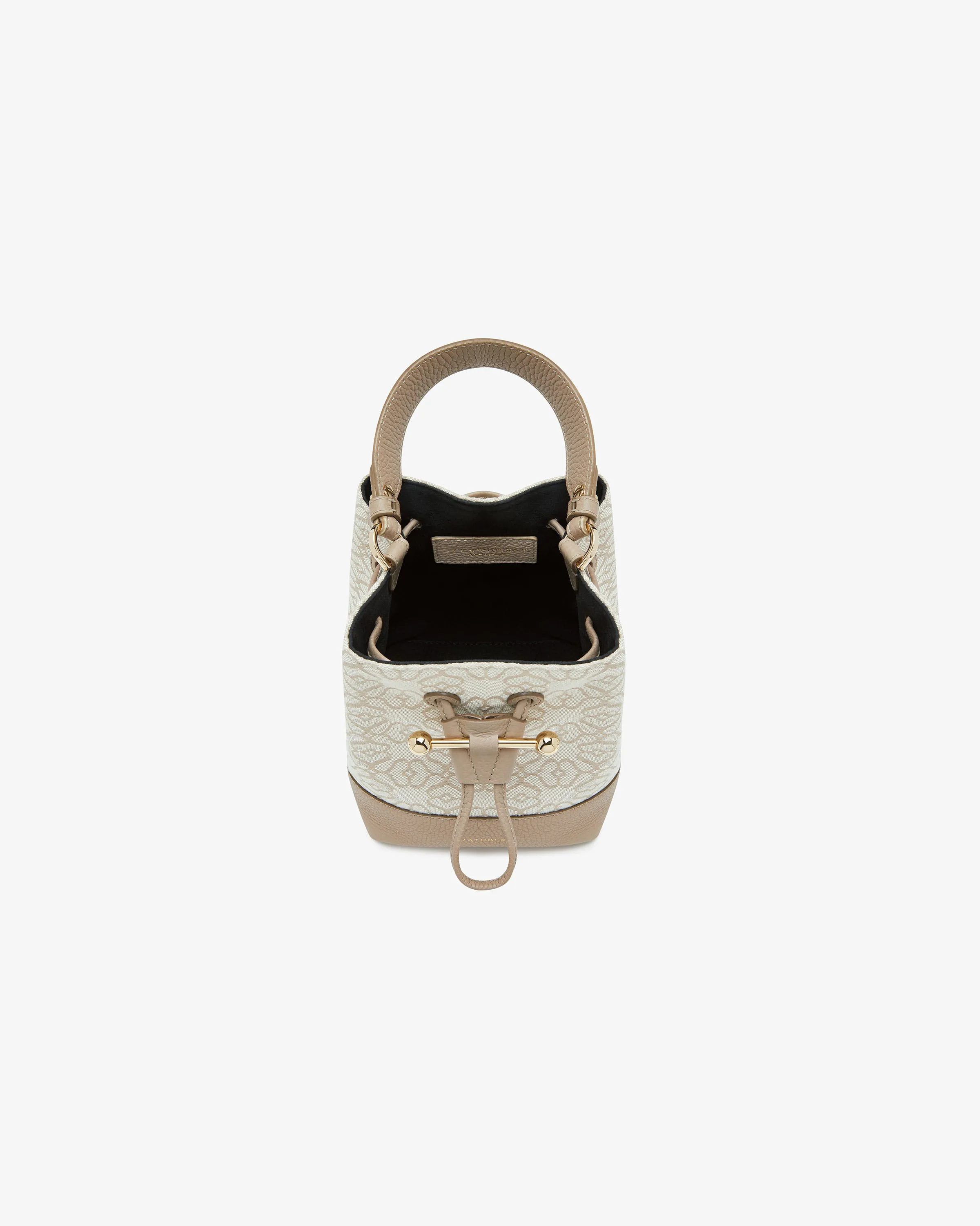 Osette - Monogram Jacquard/Leather Oat/Mushroom