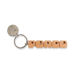 PEACE Wood Keychain