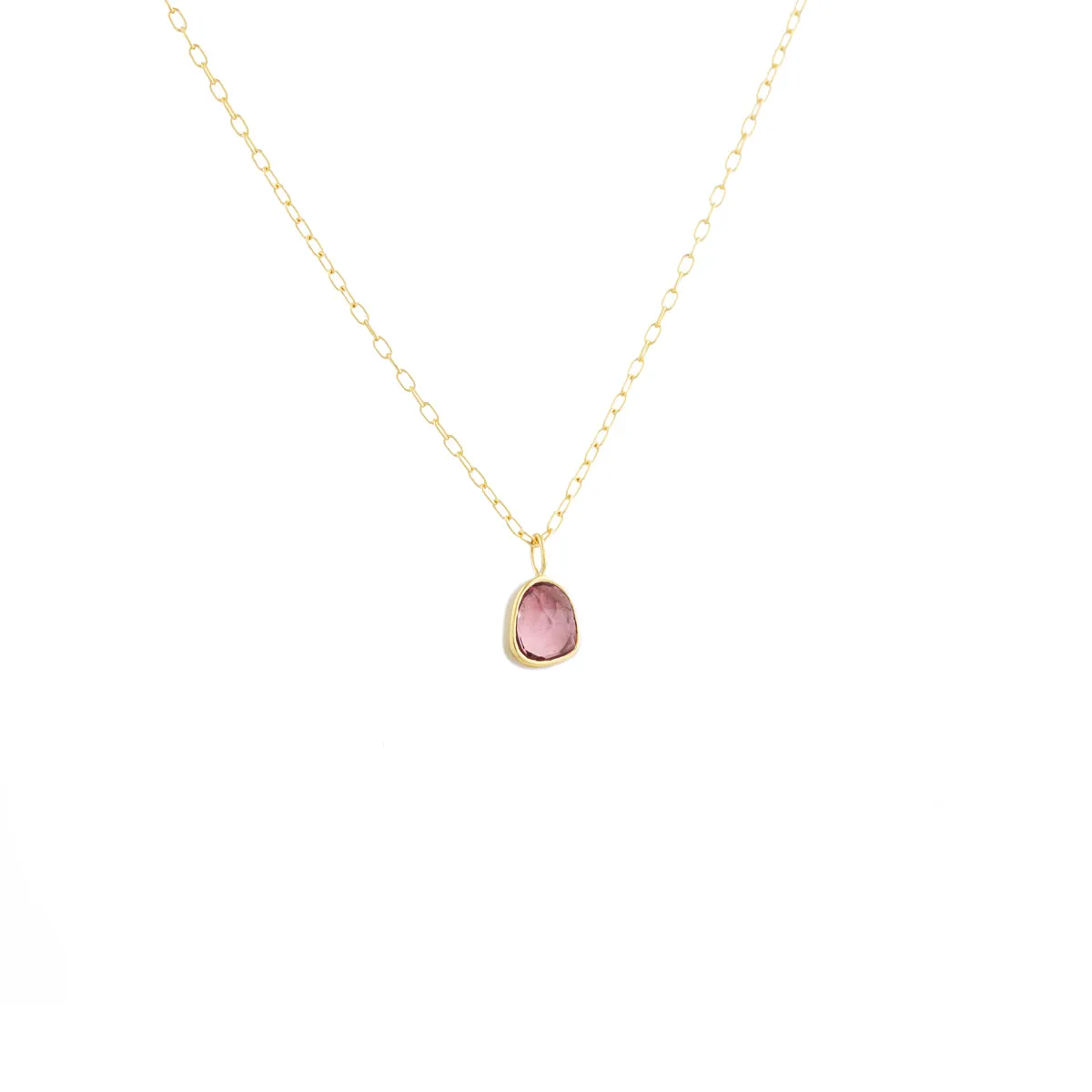 Pink Tourmaline Necklace