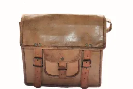 Plain Leather Satchel 11"