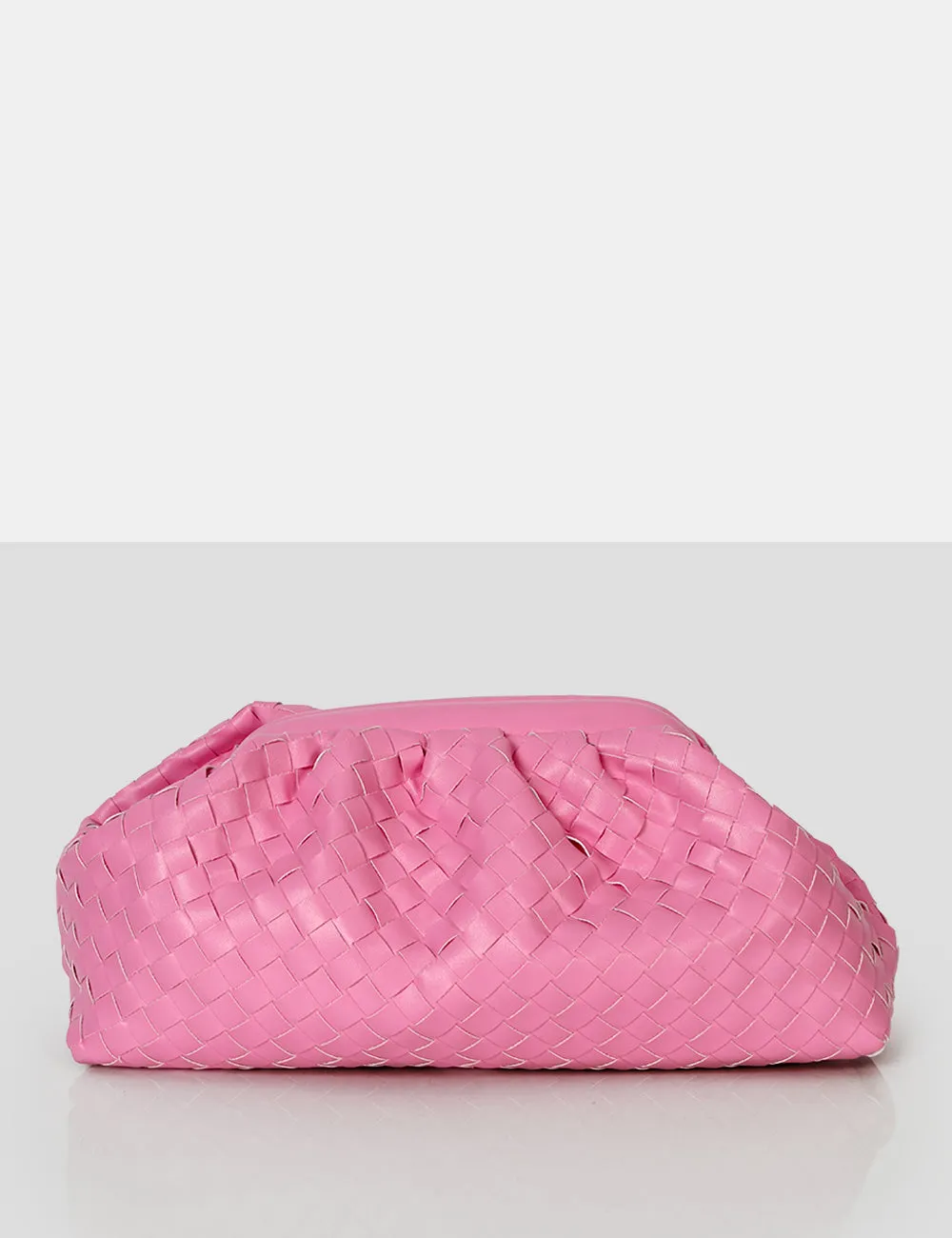 Project Pink Weave Clutch Bag