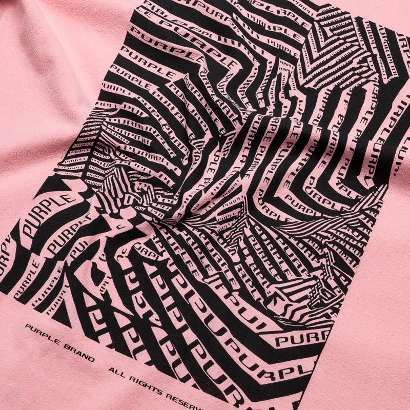 Purple Brand OP-Art Tee - Pink