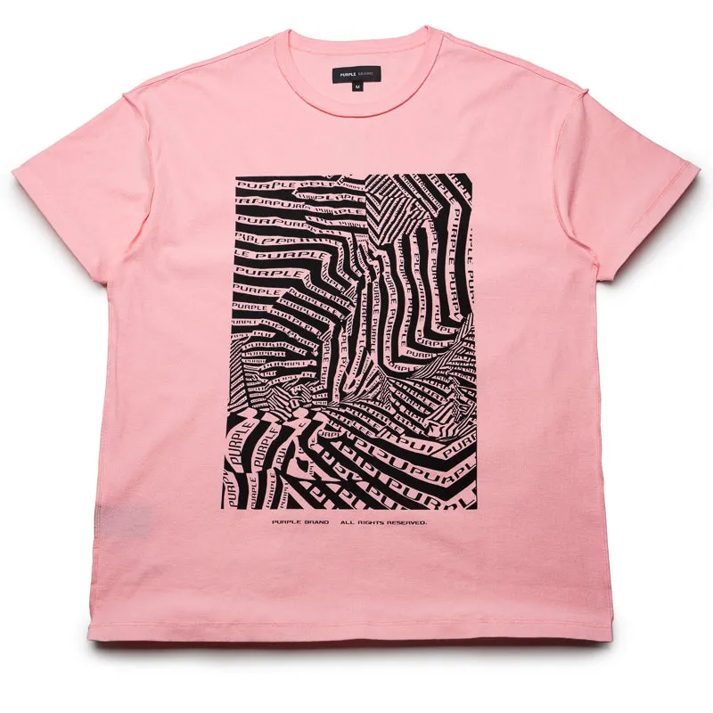 Purple Brand OP-Art Tee - Pink