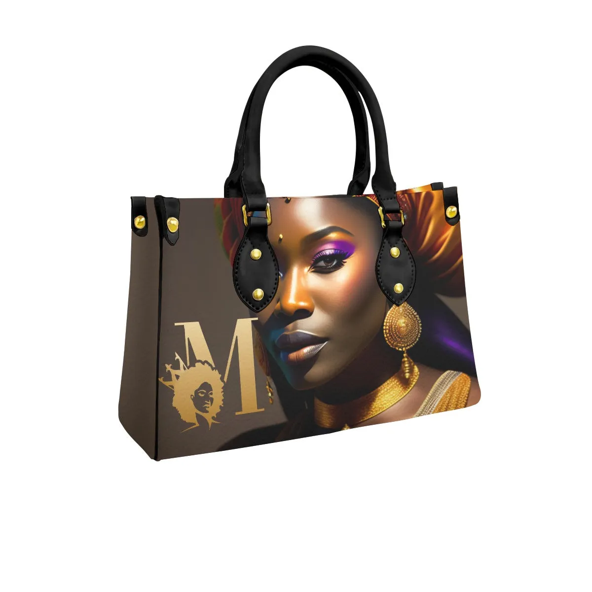 Queen To Be by Melanin Goddess - Women's Tote Bag With Black Handle