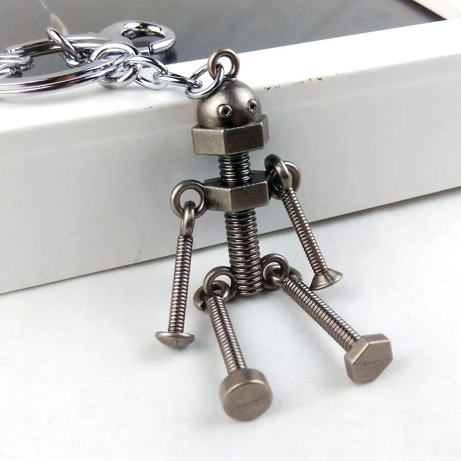 Retro Robot Keychain