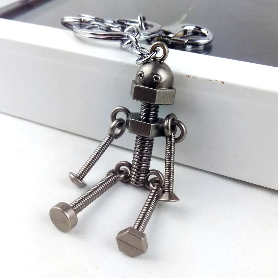 Retro Robot Keychain