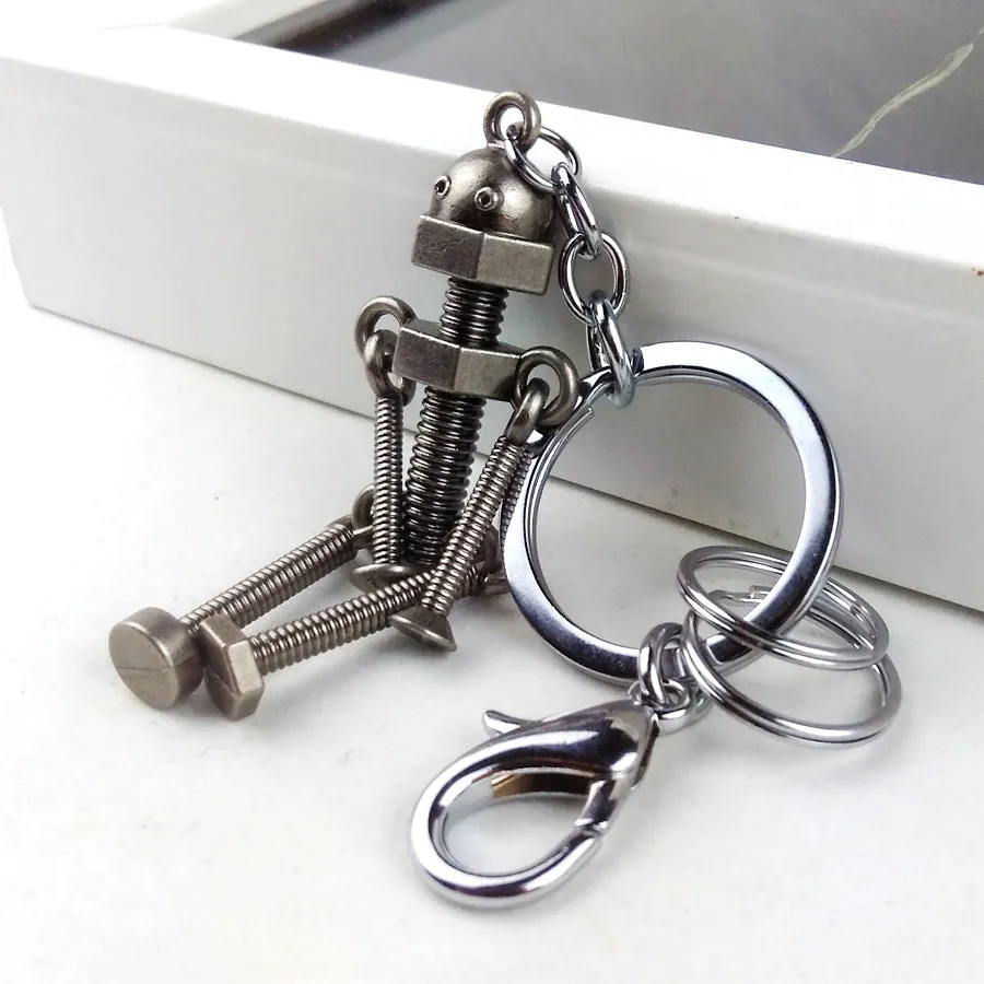 Retro Robot Keychain