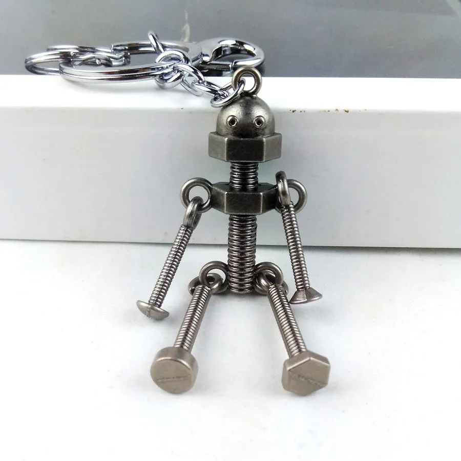 Retro Robot Keychain