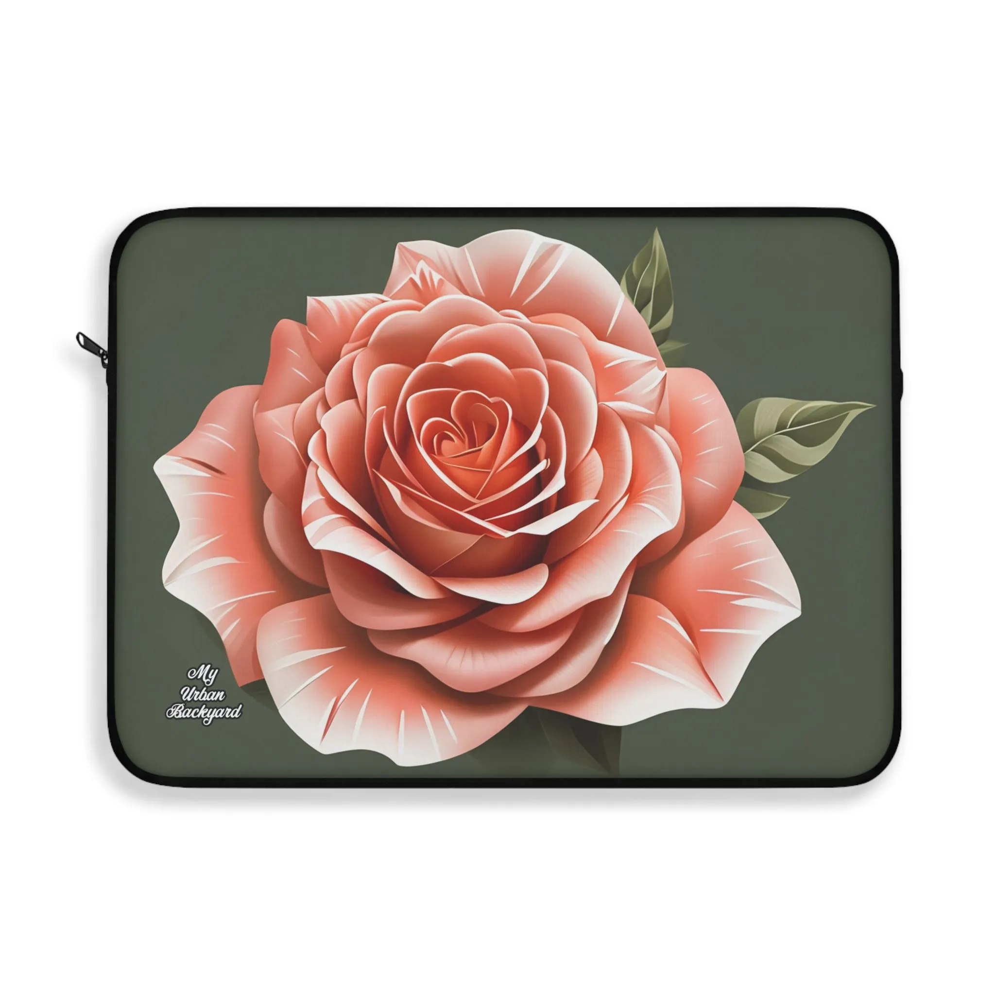 Rose Flower, Laptop Carrying Case, Top Loading Sleeve for School or Work