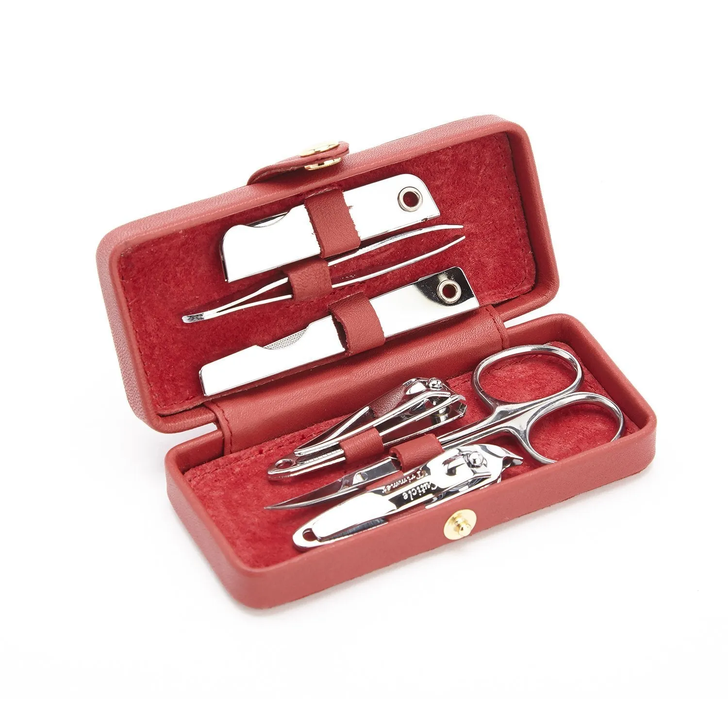 Royce Personalized Suede Lined Manicure Set