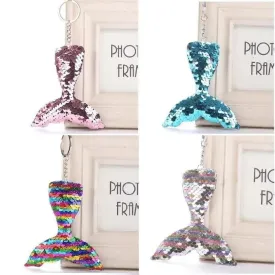 Sequin Mermaid Tail Keyring